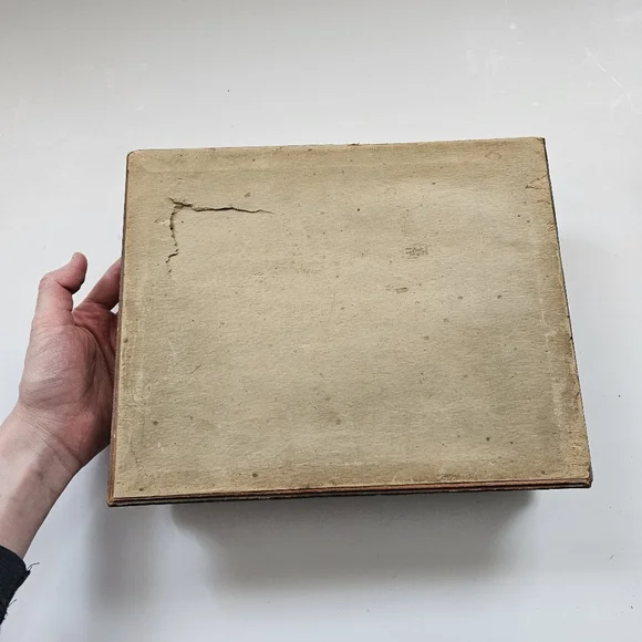 Vintage Jewelry Box Ornate Carved Wood Mirrored Vanity Keepsake Trinket - Picture 9 of 13